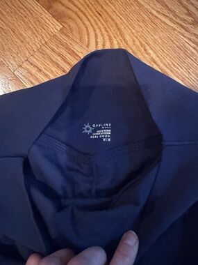 Offline by Aerie Navy Pleated Shorts